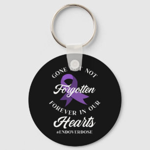 End Overdose Loved One Memorial Overdose Awareness Keychain