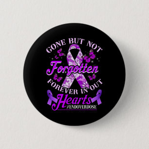 End Overdose Loved One Memorial Remembrance 1 2 Inch Round Button