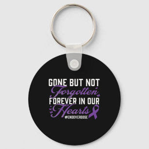End Overdose Loved One Memorial Remembrance  Keychain