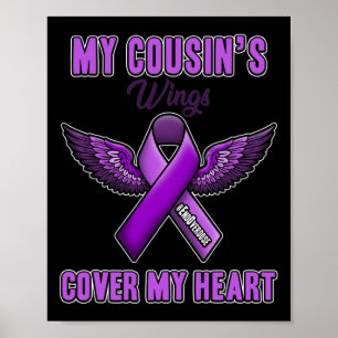 End Overdose My Cousin's Wings Cover My Heart  Poster