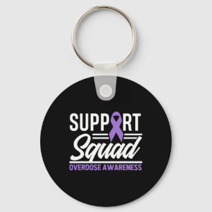 End Overdose Support Squad Overdose Awareness 1 Keychain