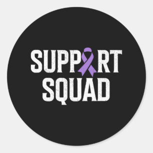 End Overdose Support Squad Overdose Awareness  Classic Round Sticker