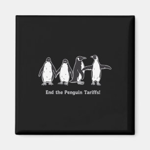 End Penguin Tariffs Cartoon Design Save The Pengui Magnet