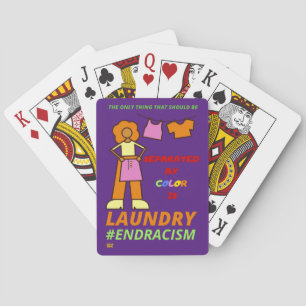 "END RACISM" PLAYING CARDS