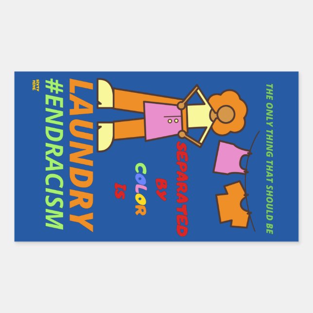 "END RACISM"       STICKER (Front)