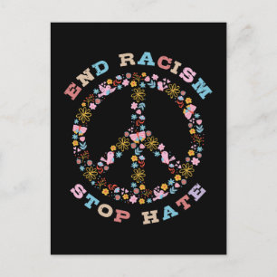 End Racism Stop Hate Postcard