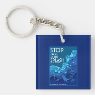 End Sea Pollution Keychain