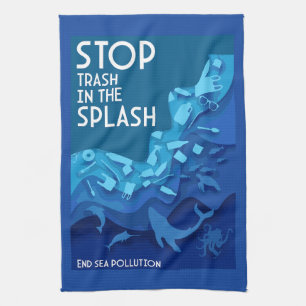 End Sea Pollution Kitchen Towel