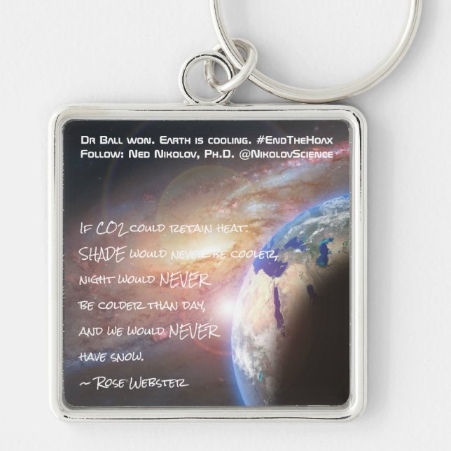 End The Hoax Keychain by RoseWrites (Front)