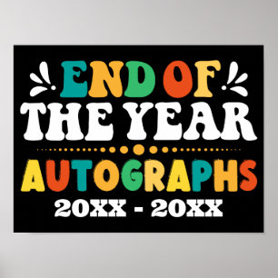 End The Of The Year Autographs Personalized Poster