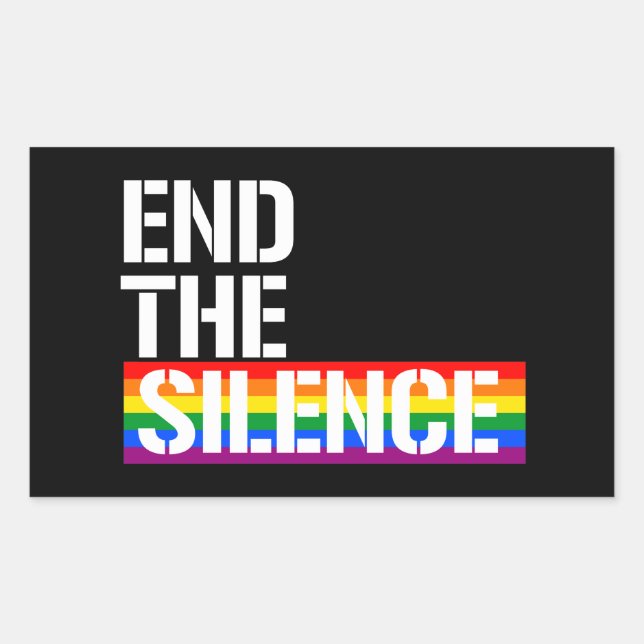 End the silence sticker (Front)