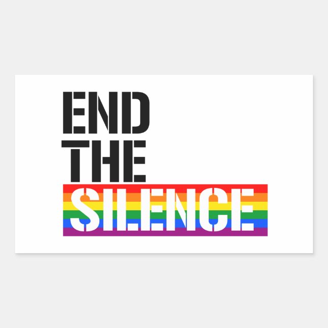End the silence sticker (Front)