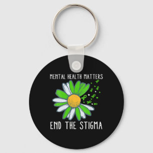 End The Stigma Mental Health Awareness Keychain