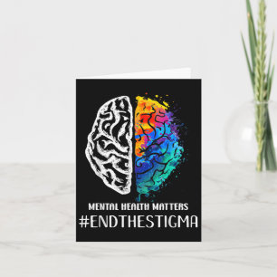 End The Stigma Mental Health S Mental Awareness _4 Card