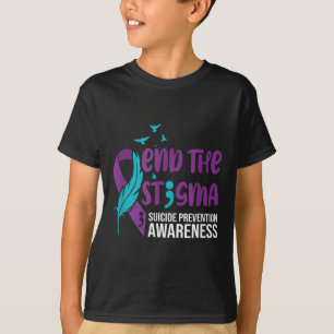 End The Stigma, Suicide Prevention Awareness Ribbo T-Shirt