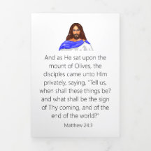 End Time Trifold Letter Fold Card