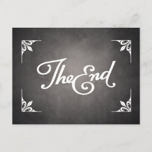 End Title Card Postcard