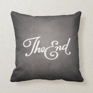 End Title Throw Pillow