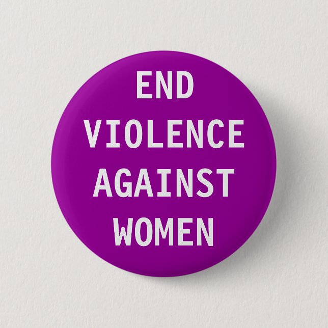 End violence against women 2 inch round button (Front)