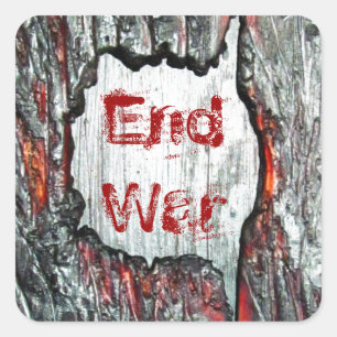 End War Square Sticker