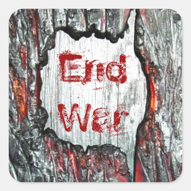 End War Square Sticker (Front)