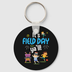 End Year Field Day Kids Kindergarten 1st Grade Gi Keychain