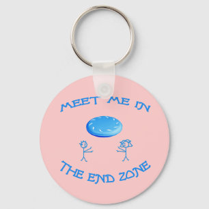 End Zone Frisbee Keychain