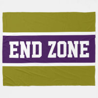 END ZONE Golden Olive Deep Purple White Stripes