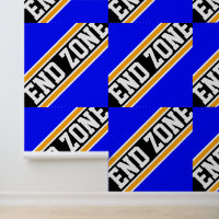 END ZONE Tiled Royal Blue Orange Black Stripes