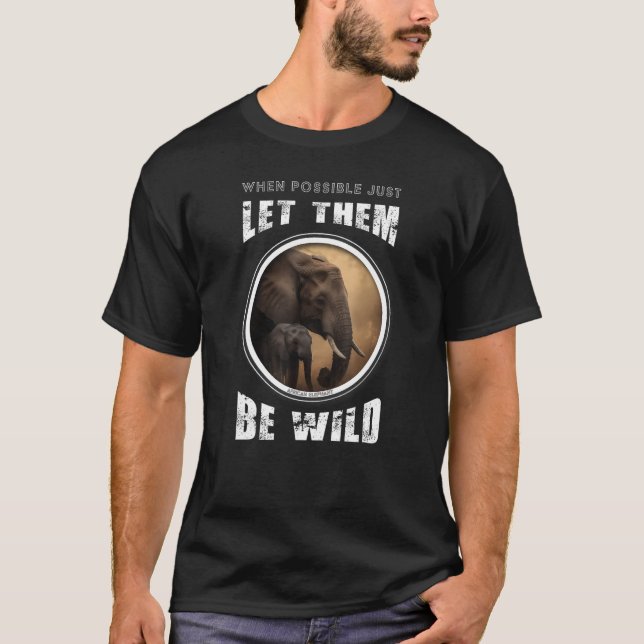 Endangered African Elephant T-Shirt (Front)