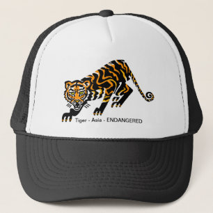 Endangered animal -Cool graphic TIGER - Nature Trucker Hat