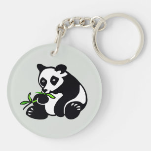 Endangered animal - Cute PANDA- Wildlife - Nature Keychain