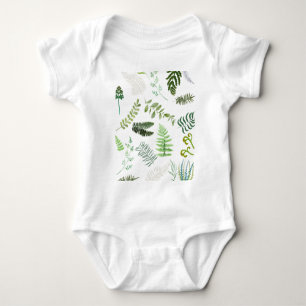 Endangered Ferns Baby Bodysuit