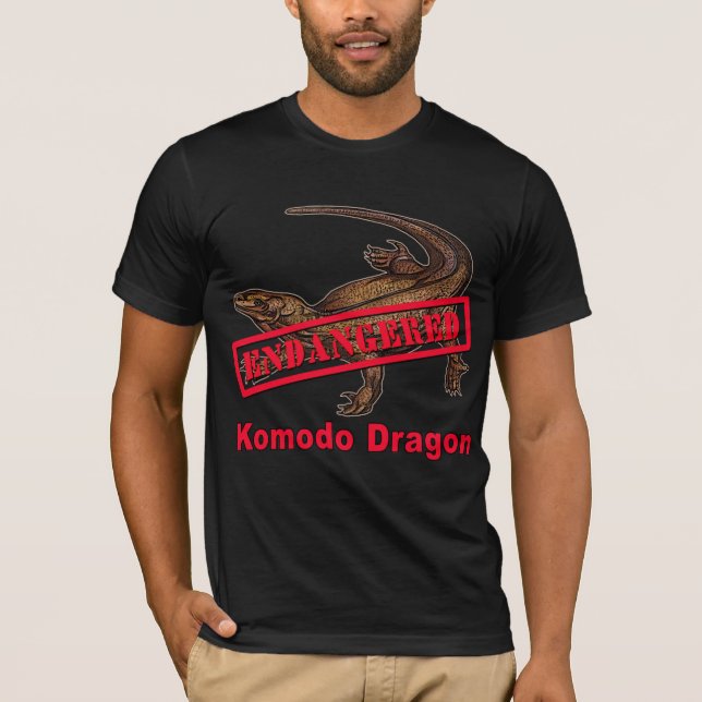 Endangered Komodo Dragon Tshirts (Front)
