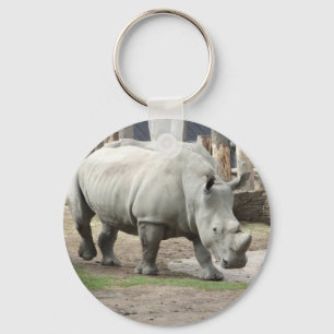 Endangered Northern White Rhinos Keychain