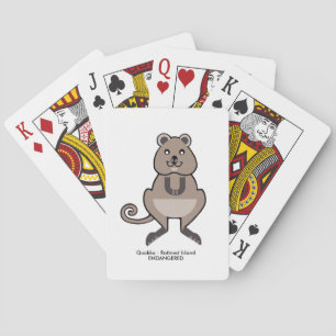 Endangered wildlife -  Aussie QUOKKA - Playing Cards