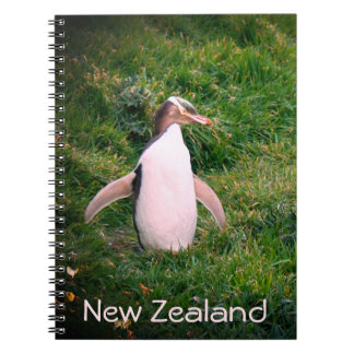 Endangered Yellow Eyed Penguin in New Zealand Note Notebook