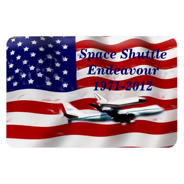 Endeavour-USA,1971-2012_Premium Flexi Magnet (Horizontal)