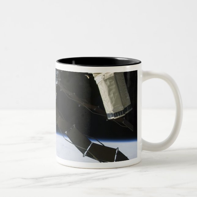 Endeavour's arm amidst International Space Stat Two-Tone Coffee Mug (Right)