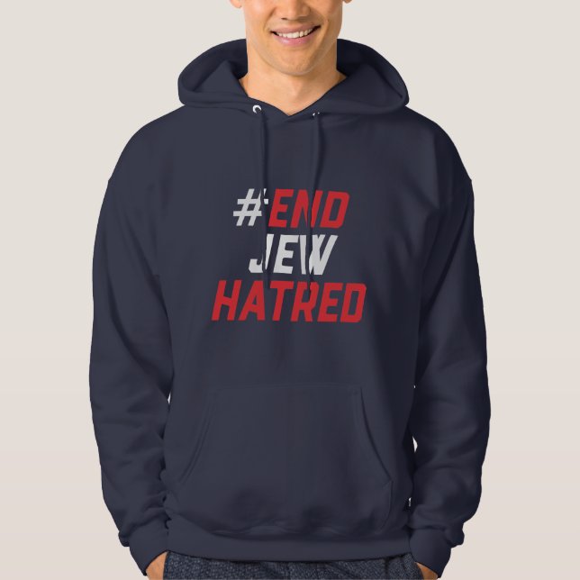 #EndJewHatred Sweat - shirt à capuche de rallye cl (Devant)