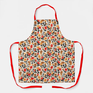 Endleaves of Art floral pattern Apron