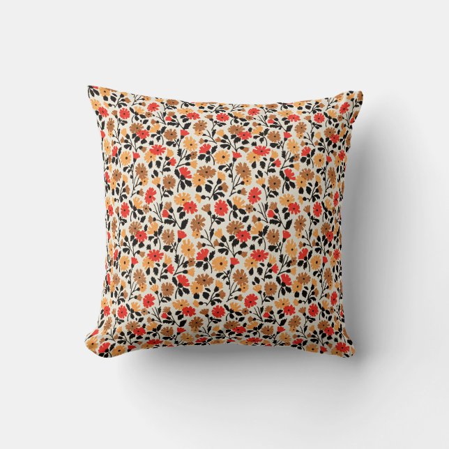 Endleaves of Art pattern Throw Pillow (Front)