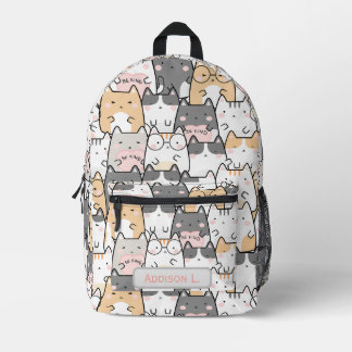 Endless Be Kind Kittens Printed Backpack