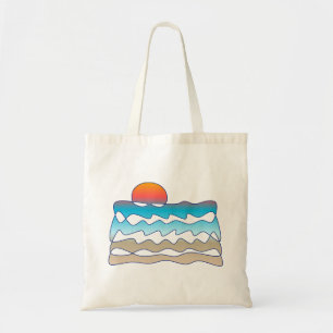 Endless Beach Ocean Sunset Perpetual Art Tote Bag