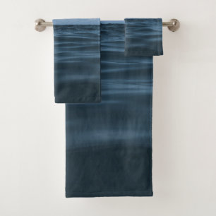 Endless Blue Ocean Waves 1 Bath Towel Set