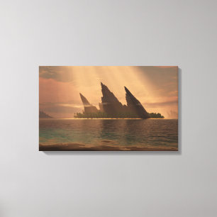 Endless Blue (Sunbeam) Canvas Print