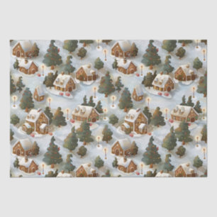 Endless Christmas Gingerbread Village Tissue Paper