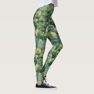 Endless Forest Watercolor Leggings