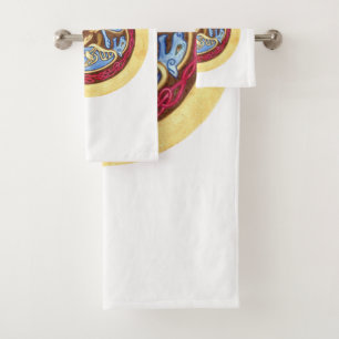 Endless knot with animals Bath Towel Set