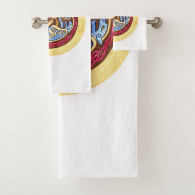  Endless knot with animals    Bath Towel Set (Insitu)